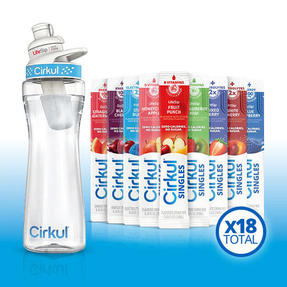 22oz. Plastic Bottle & LifeSip® Fruit Punch Z0