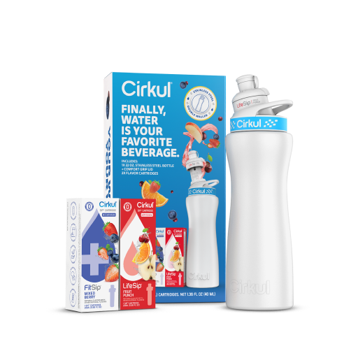 22oz. White Stainless Steel Bottle Starter Kit Y4